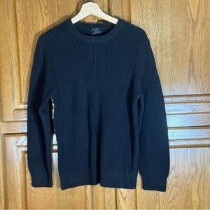 H&M Black‎ Ribbed Knit Crewneck Sweater Long Sleeve Women’s Large